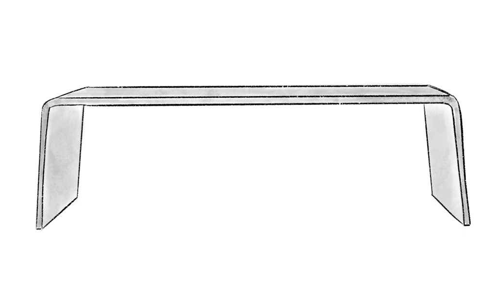 Cette table a été dessinée par Maison Charlet pour une cliente créatrice de bijoux, recherchant une table en bois élégante et épurée pour exposer ses créations dans son atelier à Croix